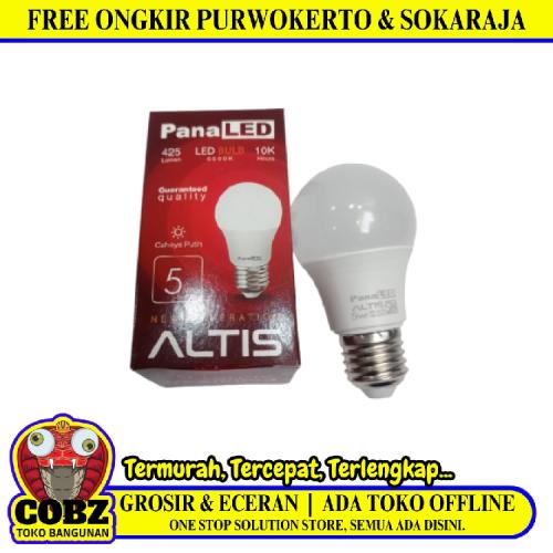 5 WATT / PANALED ALTIS LED Lampu Bohlam Bulb Moto Warna Putih Cahaya