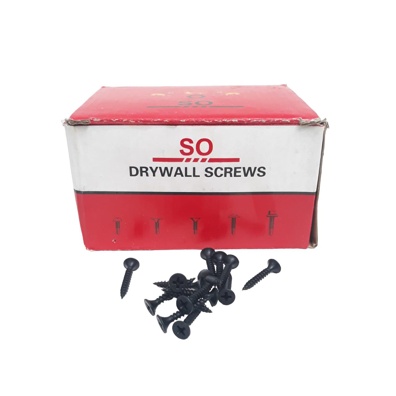 #6 X 1 IN / SO Sekrup Gypsum Screw Plafon Board GRC Hitam Dus