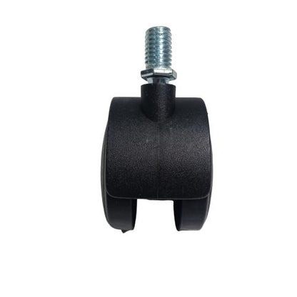 2 IN / TM Roda Hidup Kursi Rem Drat PVC Hitam Rem