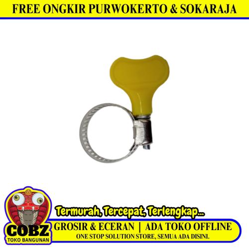 1 IN / COBZ Klem Selang Air Gas LPG Regulator Hose Clamp Stainless