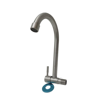 1/2 IN /  HOM HBABH 03 Kran Angsa Sink Bak Cuci Piring Tembok Stainless