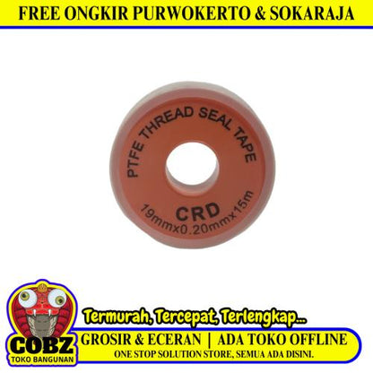 15 M / CRD Seal Tape Siltip TBA Selotip Siltip Isolasi Kran Air