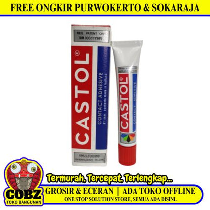 21 GR / CASTOL Lem Kuning Aibon Untuk Kayu Plastik Karet Kulit Dus