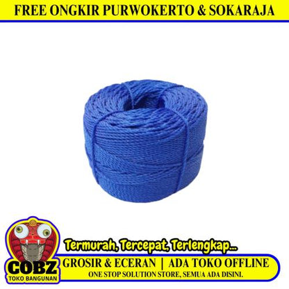 2 MM / NM Tali Tambang Ikat Nylon Plastik PVC Warna Per Roll