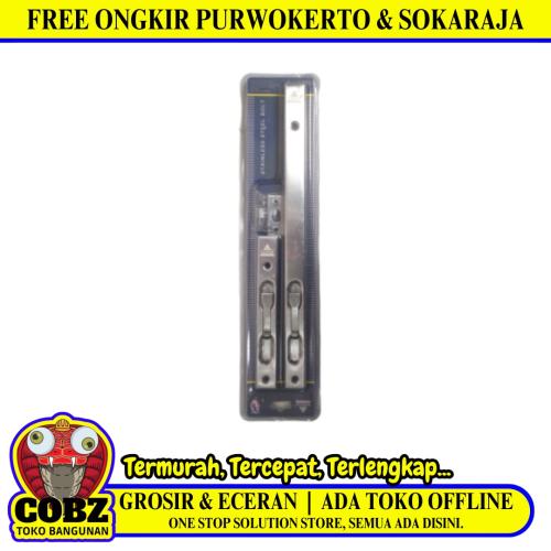 6 IN + 12 IN / SOBAR Grendel Slot Tanam Pintu Double SS Set