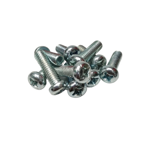 M 6 x 20 MM / TM Baut JP Kepala Pentol Bulat Plus Putih Biji