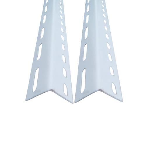 4 CM x 4 CM / TM Siku L Lubang Besi Puitih Solid Tebal Batang