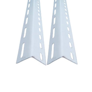 4 CM x 4 CM / TM Siku L Lubang Besi Puitih Solid Tebal Batang