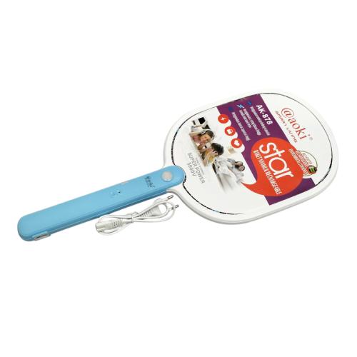 AOKI AK - 878 Mosquito Swatter Raket Nyamuk Cas Rechargeable Kabel