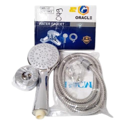 1/2 IN / ORACLE BTHUP 049 Kran Shower Panas Dingin Stainless + Selang + Shower Set
