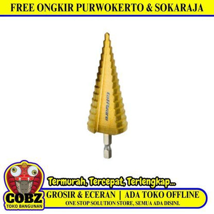 4 MM - 32 MM / TAFFWARE Pagoda Mata Bor Besi Kayu PVC Spiral Step Cone Dril