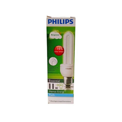 11 WATT / PHILIPS Essentials Lampu Bohlam Jari Tube Putih
