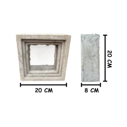 20 CM x 20 CM / TM Rooster Strimin Jalusi Semen 1 Sisi Biji
