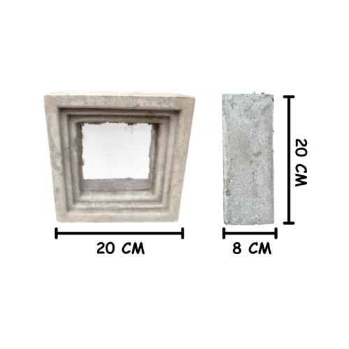 20 CM x 20 CM / TM Rooster Strimin Jalusi Semen 1 Sisi Biji