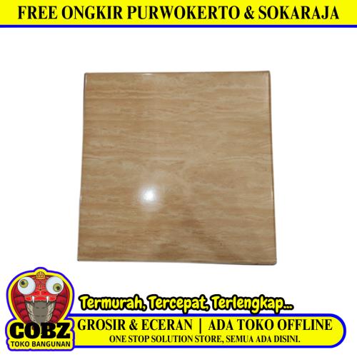 40 CM x 40 CM / ARWANA 9999 Keramik Lantai Rumah Glossy Beige Dus