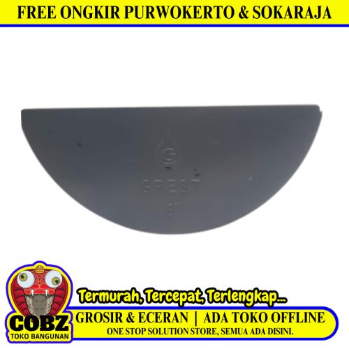 6 IN / TM Dop Cap Tutup Sambungan Fitting Pipa Belah PVC