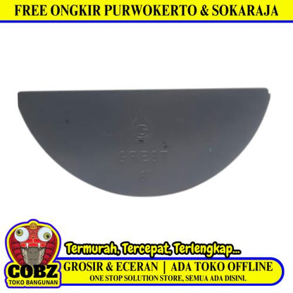 6 IN / TM Dop Cap Tutup Sambungan Fitting Pipa Belah PVC