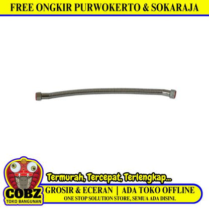 1/2 IN x 40 CM / MAGNUM Selang Fleksibel Sink Hose Kloset Spiral Stainless