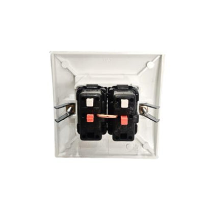 BROCO NG NEURAY Saklar Ganda Double Seri 2 Gang Tanam IB Inbow Putih