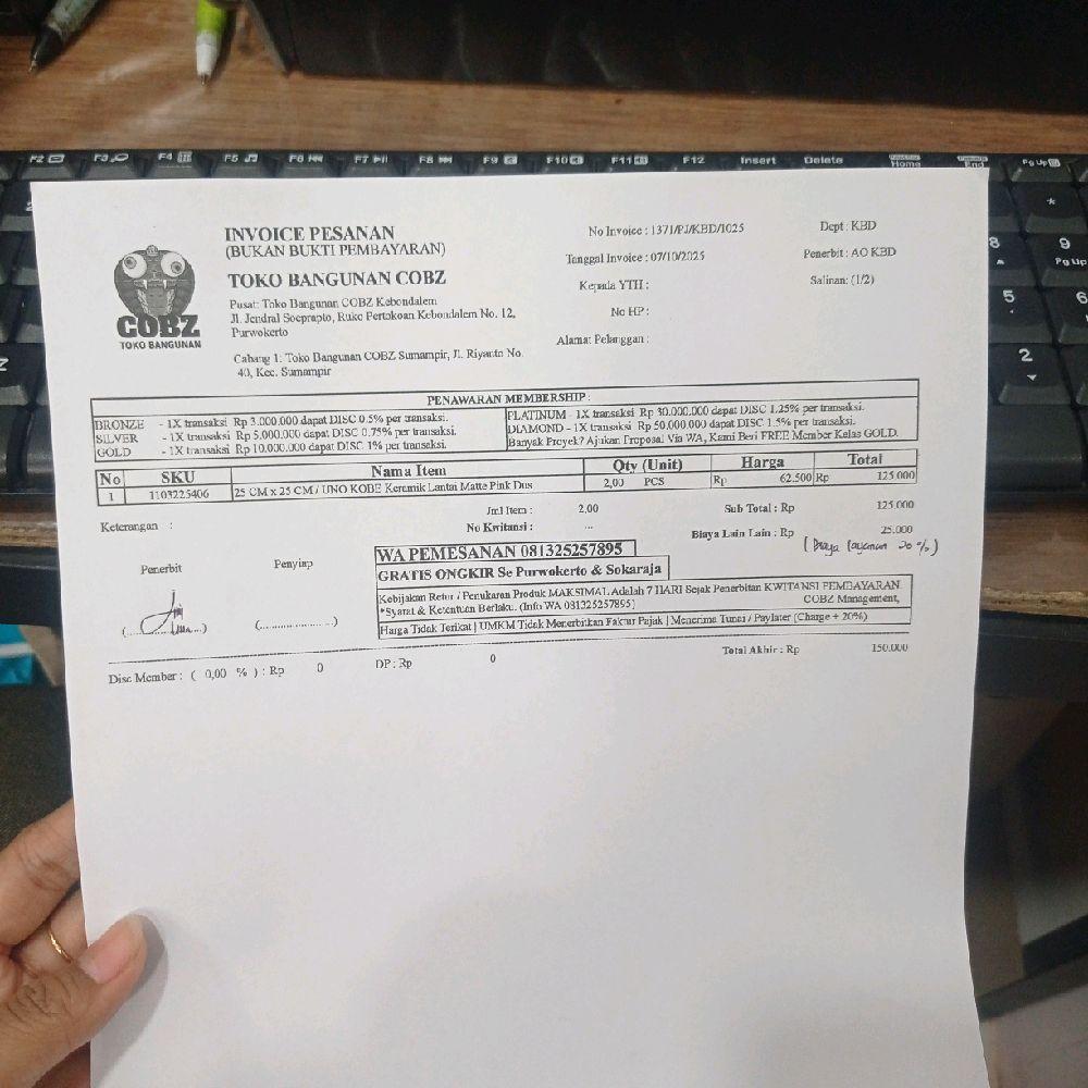 Pesanan Khusus Bahan Bangunan 4