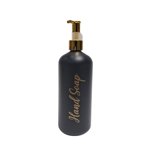 500 ML / HAND SOAP Dispenser Tempat Sabun Shampoo Cair Letak PVC Hitam Doff