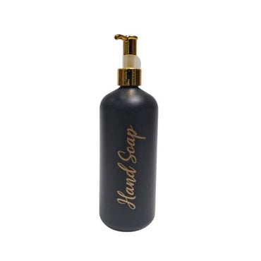 500 ML / HAND SOAP Dispenser Tempat Sabun Shampoo Cair Letak PVC Hitam Doff