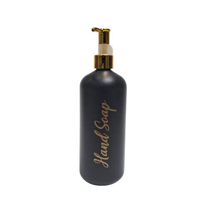 500 ML / HAND SOAP Dispenser Tempat Sabun Shampoo Cair Letak PVC Hitam Doff