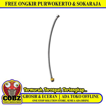 1/2 IN x 50 CM / SKL Selang Fleksibel Sink Hose Kloset Spiral Stainless