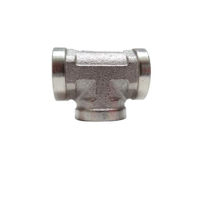 1/2 IN / NM Nepel Tee Drat Dalam Faucet Tee Fitting Pipa Stainless