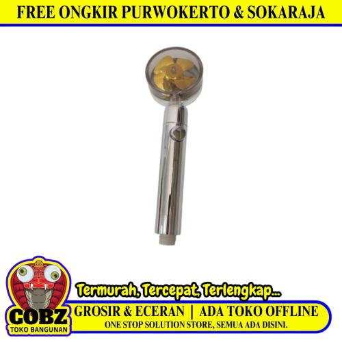 1/2 IN / VERCELLI Kepala Shower Tangan Kamar Mandi Gold PVC