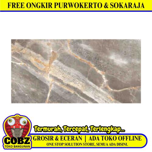 60 CM x 120 CM / SERENITY DASCO FLINT Granit Dinding Kamar Mandi Glossy Dus