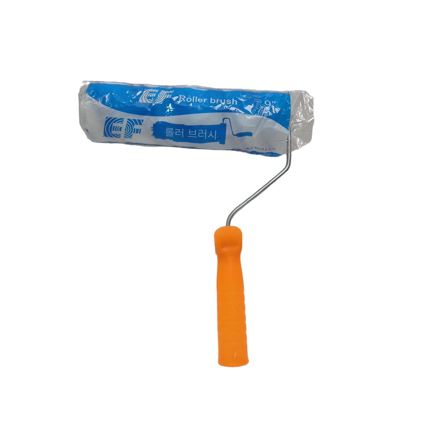 9 IN / EF Kuas Busa Roll Cat Tembok Kayu Besi Besar + Gagang Set