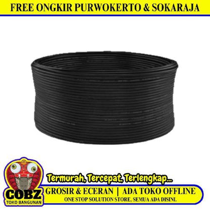 1 INTI x 4 MM x 50 M / KITANI NYA Tunggal Kabel Tembaga SNI Hitam Roll