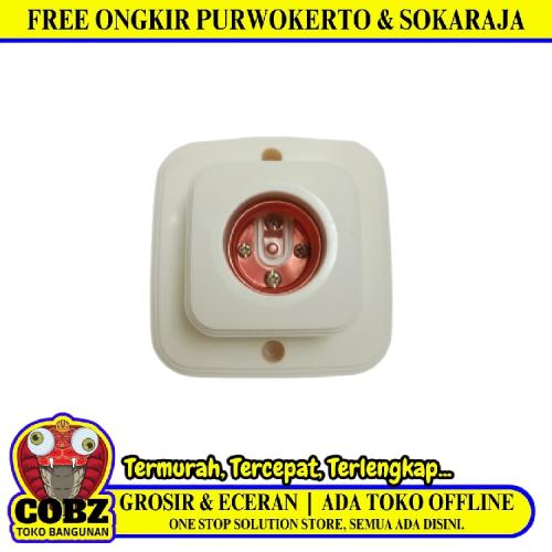 BRIGHT-G Fitting Tempat Lampu Plafon Atap Tempel Kotak Besar