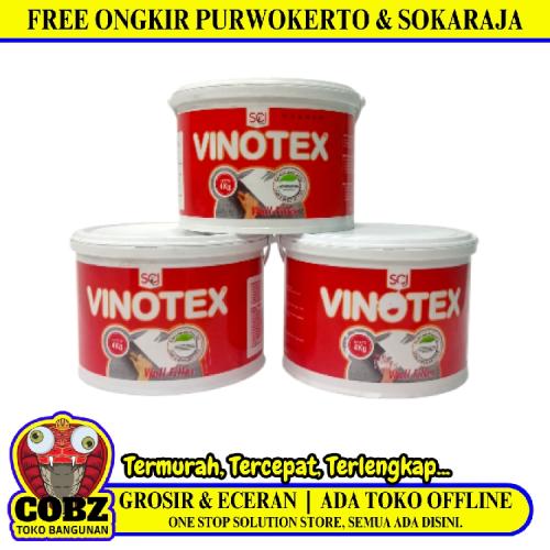 4 KG / VINOTEX Plamir Cat Dasar Tembok Beton Plafon Water Based Paint Galon