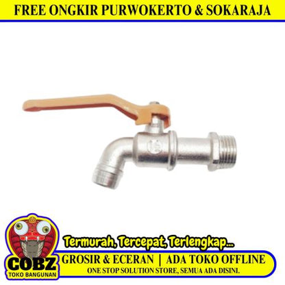 1/2 IN / ISANO 902-04 Kran Air Tembok Taman Bola Ball Valve Stainless