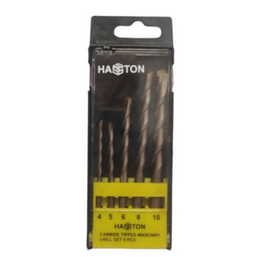 4 MM - 10 MM / HASSTON PROHEX Masonry Drill Bits Mata Bor Beton Tembok 5 Pcs Set