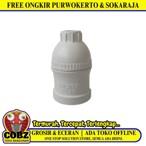 DEXTA Fitting Lampu Gantung Taman Outdoor Jalan Putih