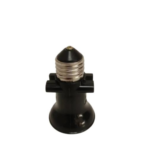 MATSUI Fitting Lampu Kombinasi Socket Stop Kontak Hitam