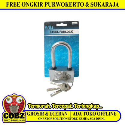 60 MM / MLI Gembok Pintu Pagar Padlock Anti Maling Leher Panjang