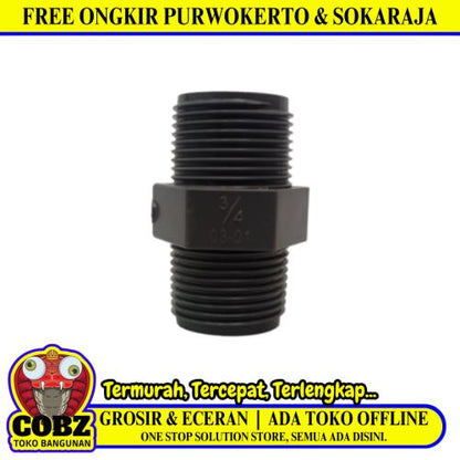 3/4 IN / RUCIKA Double Nepel Drat Luar Nipple Male Outer Thread PVC