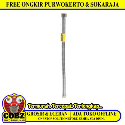 1/2 IN x 40 CM/ONDA Selang Fleksibel Sink Hose Kloset Spiral Stainless