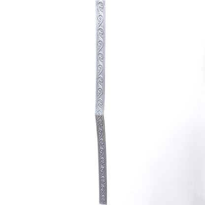 8 MM x 8 CM x 115 CM / COBZ LIST-B85H Wallpaper Foam Sticker Corak Abu Muda Lembar