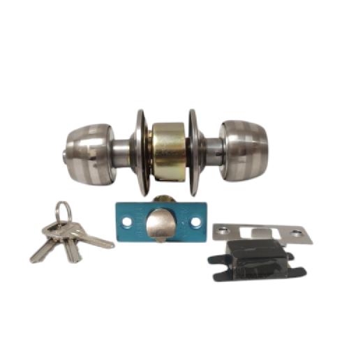 D 5 CM / ARNIETA 5831 Kunci Handle Pintu Bulat Kamar Mandi Stainless Putih Set