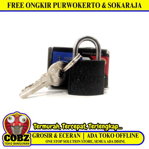 20 MM / POPEYE Gembok Pintu Pagar Padlock Anti Maling Leher Pendek