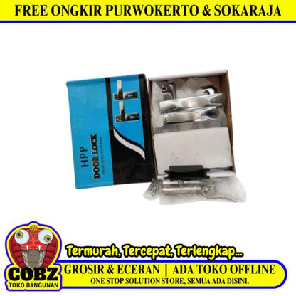 HPP Handle Door Lock Tarikan Handle Kunci Pintu Kecil Set
