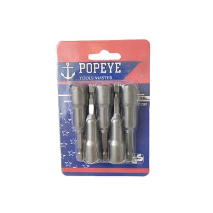 8 MM x 48 MM / POPEYE Mata Bor Kunci Sok Baut Baja Roofing Hex Set