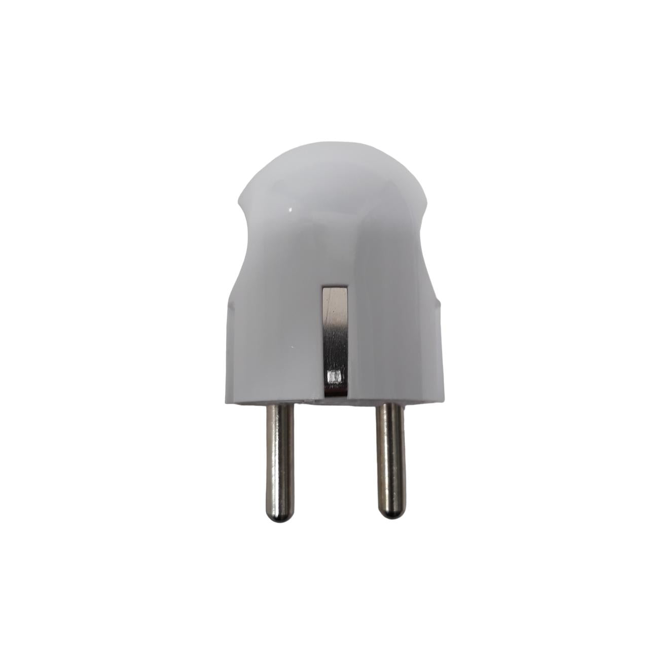 LOYAL LY-933 Steker Jek Colokan Kabel Listrik Cowok Male Bulat Putih