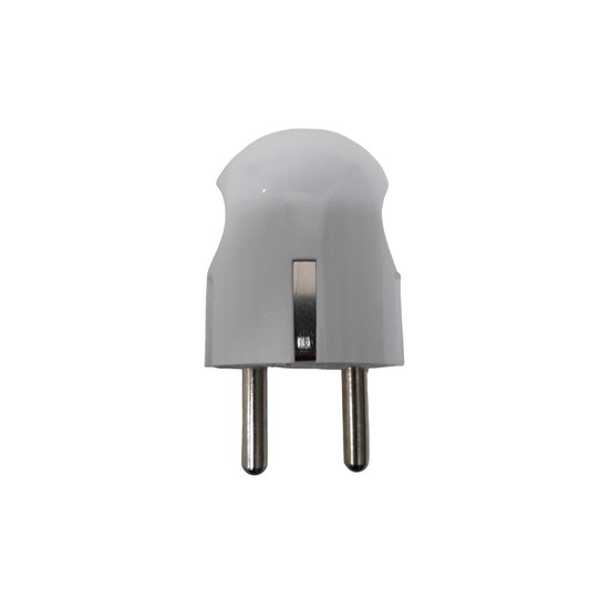 LOYAL LY-933 Steker Jek Colokan Kabel Listrik Cowok Male Bulat Putih