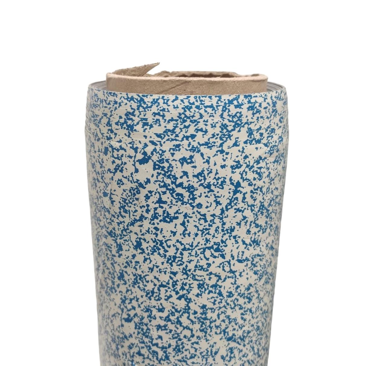 120 CM x 15 M / SHIZUOKA 03 Karpet Perlak Lantai Meja Vinyl PVC Biru Roll